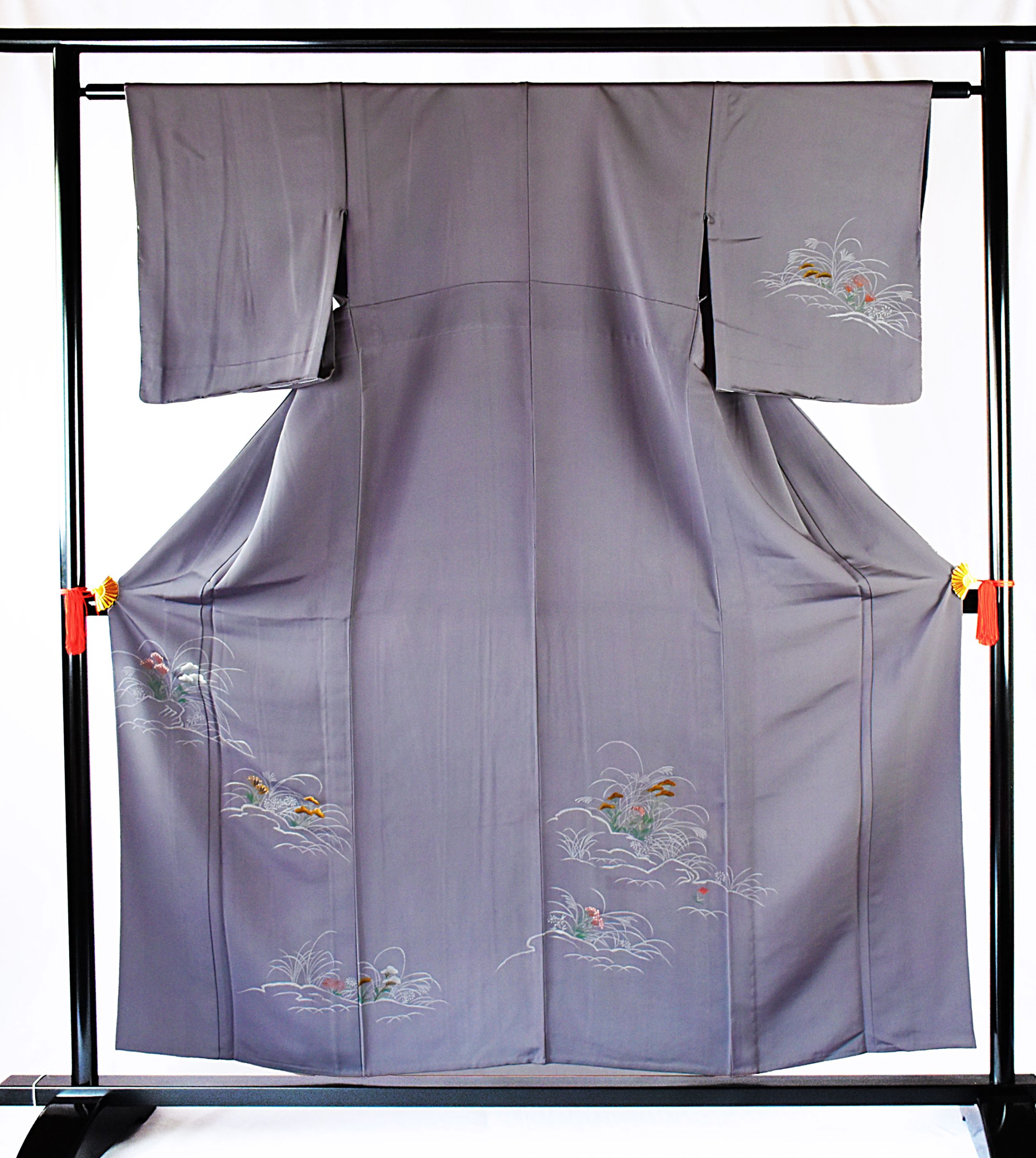 薄物　付下げ　単衣　秋草 薄物 付下げ 単衣 秋草